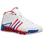 Adidas Garnett III Laser Edition All Star White/University Red/Royal Blue Leather Basketball Shoes men's 10.5