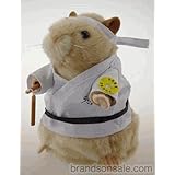 White Singing and Dancing Kung Fu Karate Hamster