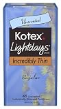 Kotex Lightdays Pantiliners, Everyday Unscented, 46 Pantiliners