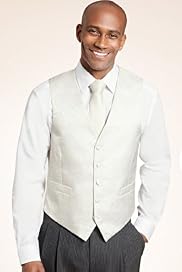 5 Button Paisley Print Wedding Waistcoat