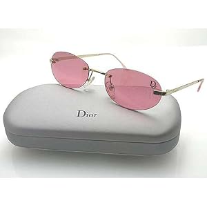 Buy CHRISTIAN DIOR 'Cat' Sunglasses with Dark Pink Lenses and Gold-tone Frames. Model CD 84K-PK