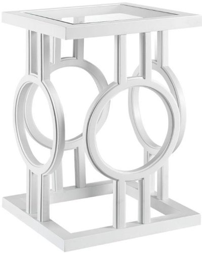 Baxter Accent Table 26Hx18W WHITE