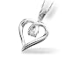 Curved Heart w/diamond