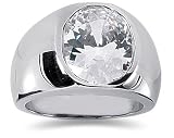 0.00 ctw Men's Diamond Ring in 14K White Gold