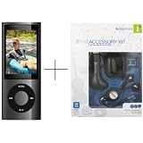 Apple iPod nano 8 GB Black (5th Generation) NEWEST MODEL - REFURBISHED + Mizco Accessory Kit
