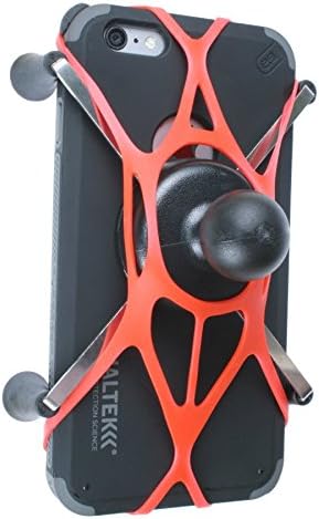Texel WebGrip with RAM Mount X-Grip IV Large Phone Cradle B-Ball 1 inch (Red) TXL-HOL-UN10BR