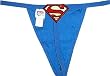 SuperGirl - Rear 'S' Logo Blue String Thong for women