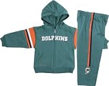 Reebok Miami Dolphins Youth Aqua 2-Time Super Bowl Champions Reversible Heavyweight Jacket