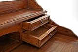 CLP handgefertigter Sekretär AGASIA aus Mahagoniholz (aus bis zu 8 Farben wählen) mit ausziehbarer Arbeitsplatte, im Kolonialstil rustic - 8