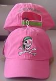 Pirate Princess (Baseball) Cap (Hat) - Embroidered Girly Skull on the Front and Pirate Princess on the Back