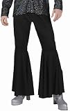 Funny Fashion Black Disco Hippie Pants