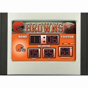 Cleveland Browns Scoreboard Desk Clock
