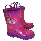 Nickelodeon Dora the Explorer Girl's Rain Boots Size Large 11-12 Nickelodeon Dora the Explorer Girl's Rain Boots Size Large 11-12