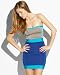 bebe Strapless Colorblock Sweater Dress image 1