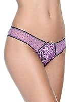 Just Cavalli Tanga de Hilo Perizoma Patch Chic (Lila)