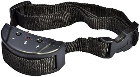 Simple Electronic No Bark Dog Collar with 7 Levels Adjustable Sensitivity Control, Black Collar for Small, Medium, and Large Dogs, Safe No Harm Warning Beep and Vibration