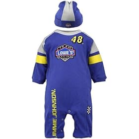 nascar baby clothes 48 Jimmie Johnson Newborn Coverall and Hat
