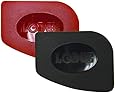Lodge SCRAPERPK Durable Polycarbonate Pan Scrapers, Red and Black, 2-Pack