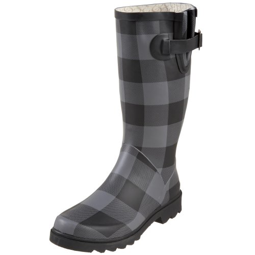 Beautiful Women's Rain Boots:Chooka Women's Buffalo Rain Boot,Charcoal,8 M US