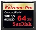 Sandisk 64GB SanDisk Extreme Pro CompactFlash Card, 90MB/s (SDCFXP-064G-A91)