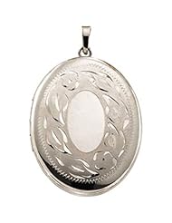 Oval Locket in 14k White Gold