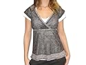 MEXX Frauen Shirt transparent Damen T-Shirt Shirt - braun