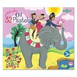 Eeboo Monkey and Elephant Pastel