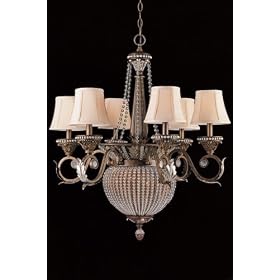 One tier Paris Flea Chandelier, 31.5Hx28W, WEATHERD PATINA by Home Decorators Collection