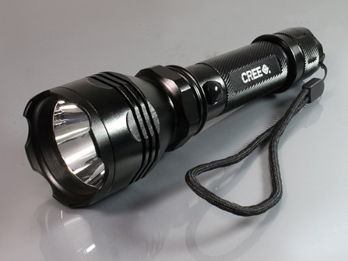 Discount CREE LED Rechargeable Flashlight Torch 500 lumens Waterproofing design 3 switch Mode
