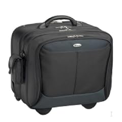Targus Trademark Rolling Notebooktasche f�r 39,1 cm (15,4 Zoll), schwarz / blau