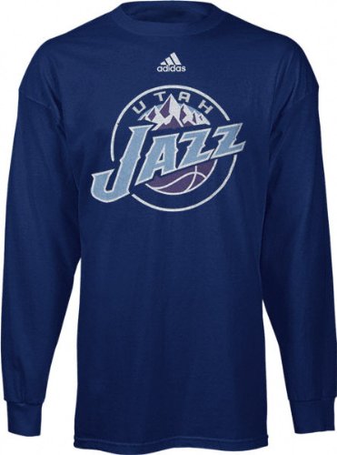 Utah Jazz Kids 47 adidas Team Logo Long Sleeve Tee