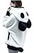 King Ma Womens Hoodie Panda Ear Tail Zip up Loose Outerwear