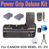 Rokinon Digital Battery Grip For Canon EOS XT/Xti, Includes 2 Lithium Rechargable Batteries