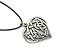 Heart Celtic Weave Pewter Pendant on Cord Necklace, The Celtic Collection