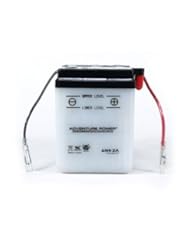 UPG 41506 - OEM 6N4-2A - Motorcycle Battery - Conventional (Wet Pack) - 6 Volt - 4 Ah Capacity - R Terminal