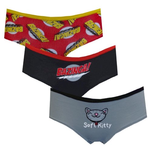 The Big Bang Theory Bazinga 3 Pack Hipster Women Panties