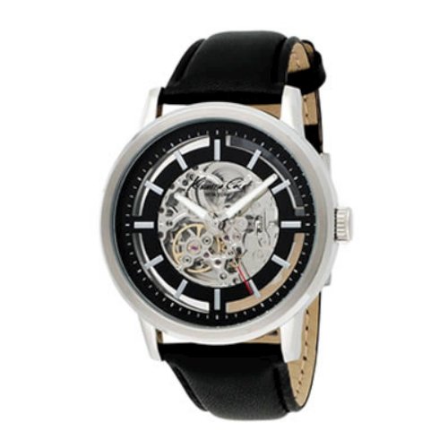 Kenneth Cole New York Men's KC1631 Skeleton Dial Automatic Analog Leather Strap Watch