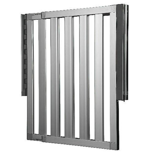 Lindam 04443501 - Numi erweiterbares Schutzgitter Aluminium, verstellbreite von 66 cm -101 cm