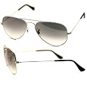 Ray Ban Aviator Large Metal (RB3025) Silver/Crystal Grey Gradient Sunglasses (RB3025-003-32-55-14-13