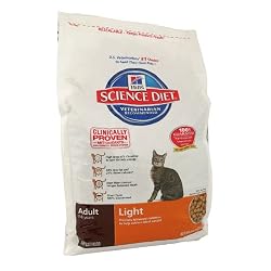 Hill's Science Diet Adult Light Dry Cat Food - 4-Pound Bag