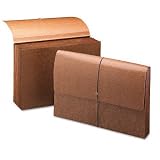 5in Expansion Partition Wallets w/Cord, 6 Pocket, Redrope, Lgl, Red, 10/bx