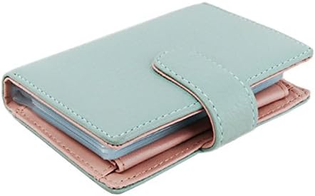 Womens Genuine Leater Mini Credit Card Multi Wallet and Purse (Hot Pink)