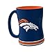 NFL Denver Broncos Sculpted Relief Mug, 14-ounce, Navy Blue