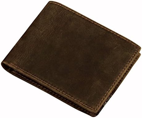 TinoTrade Vintage Brown Genuine Leather Slim bi Fold Wallet For Men