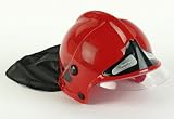 Klein - 8918 - Imitations - Pompiers - Casque Rouge avec Visière et Protège-Nuque