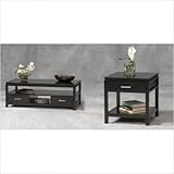 IMAGE OF Sutton Black Plasma Coffee Table and End Table Set
