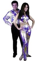 Costume Disco Shirt in Rainbow Lame - Size Small