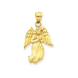 14 Karat Gold Polished Angel Charm