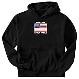 SWEATSHIRT BLACK ELEGANT FLAG 