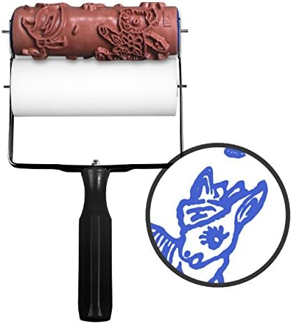 Rolling Robin Patterned Paint Roller Kit. Stencil For Creating Paint Patterns, Murals &amp; Borders. Ideal Alternative To Wallpaper, Wall Decals &amp; Stickers. Decorative Designs For Furniture, Nursery, etc